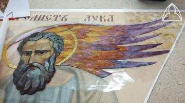 Св. Евангелист Лука - мозаика для храма в с. Майорское, Оренбург.